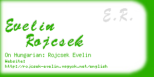 evelin rojcsek business card